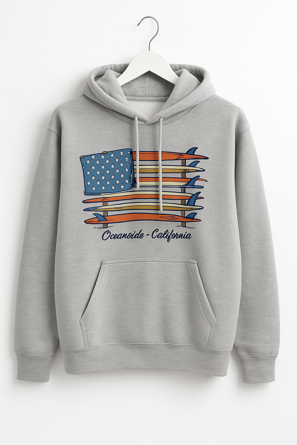 AMERICAN SURF HOODIE GREY