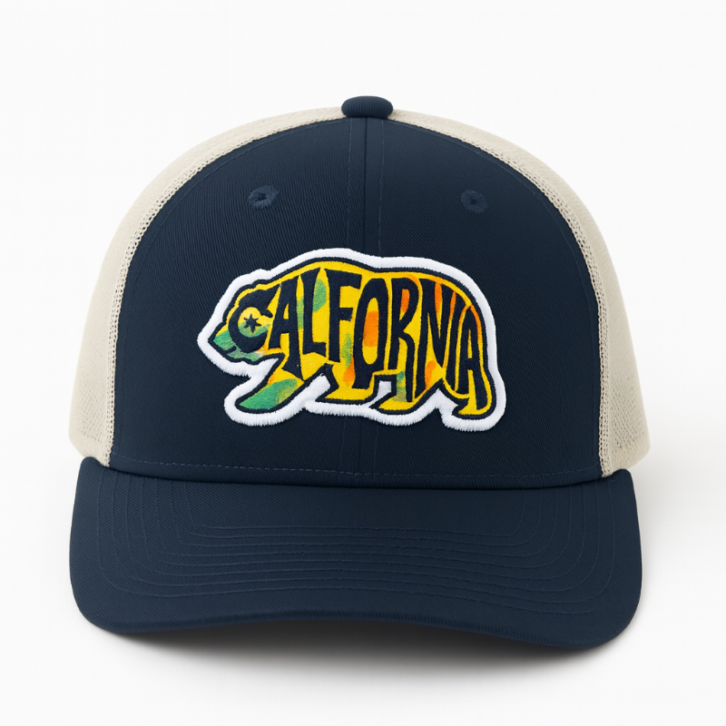 CALIFORNIA BEAR TRUCKER HAT