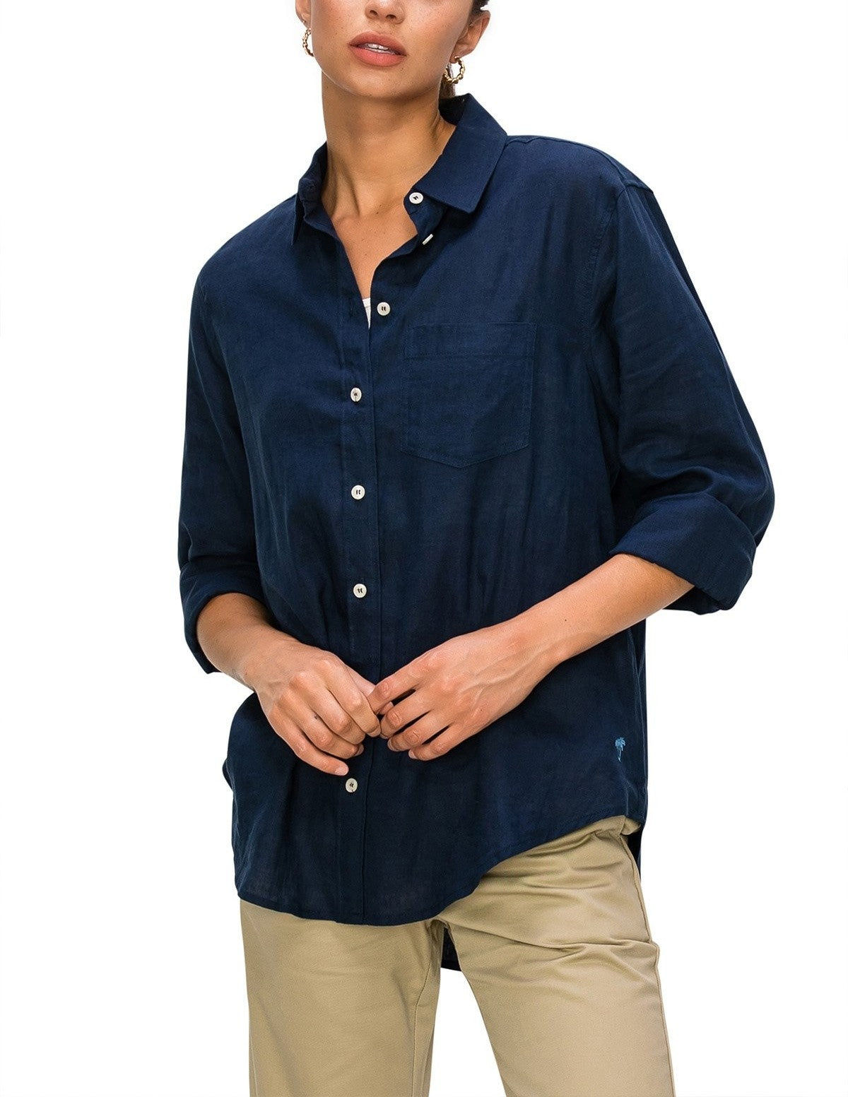 RELAXED FIT LINEN SHIRT