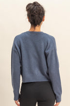 Heart Button Cardigan Sweater